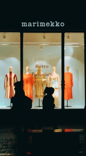 Marimekko Retro Futurism Window Display