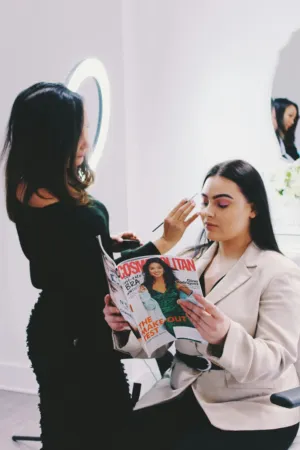 Makeup Artist At Work