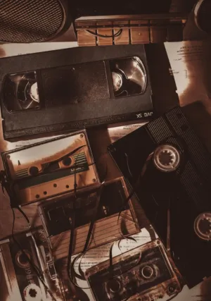 Vintage Audio Tapes And Cassette Player