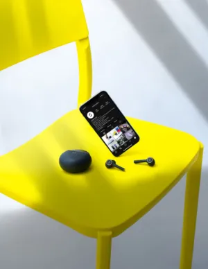 Modern Tech On A Yellow Chair
