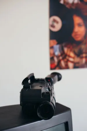 Black Camera On Monitor