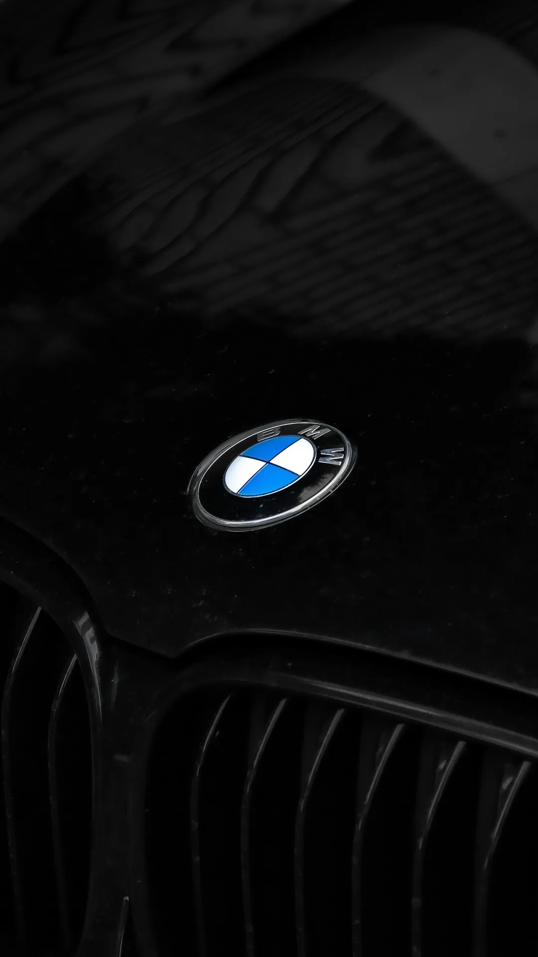 Bmw Logo On Black Car