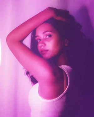 Purple Light Portrait