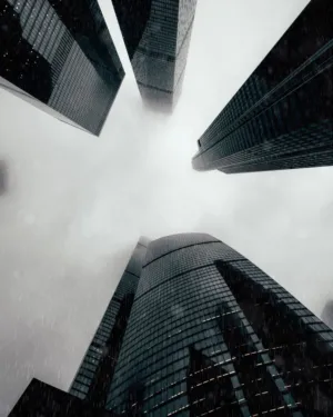Skyscrapers In The Rain