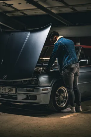Mechanic Working On A Car