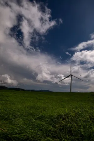 Wind Turbine In A Field