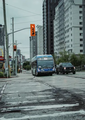 City Bus At Intersection