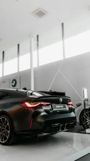 Black Bmw M4 In Showroom