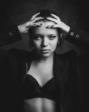 Black And White Portrait