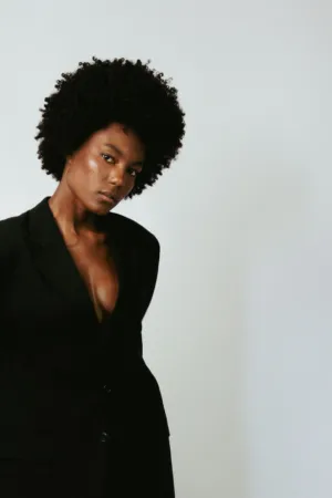 Black Blazer Fashion Portrait