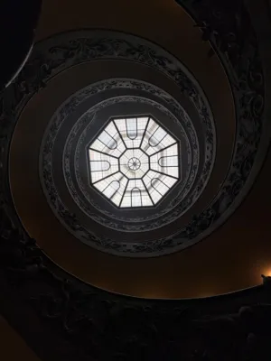 Spiral Staircase With Octagonal Window