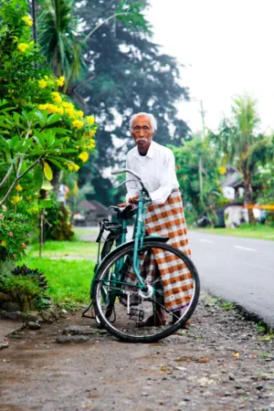 Old Man With Bicycle