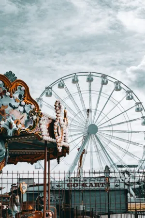 Ferris Wheel And Carousel