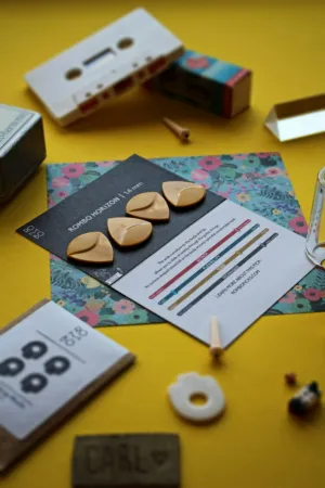 Vintage Cassette And Guitar Picks