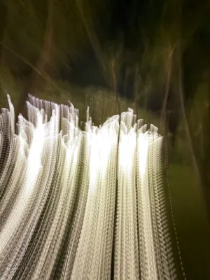 Light Trails In A Cave