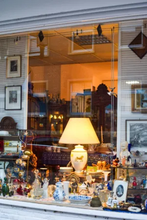 Antique Store Window Display