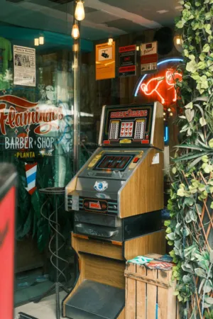 Barber Shop With Slot Machine