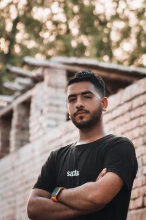 Man In Black T-Shirt