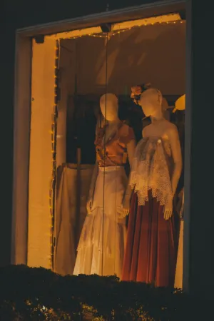 Evening Fashion Window Display