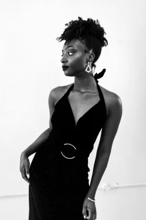 Black And White Fashion Portrait