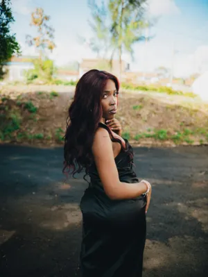 Black Dress In Nature