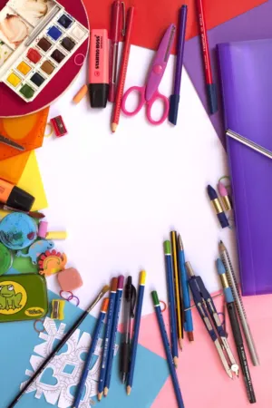 Colorful Art Supplies