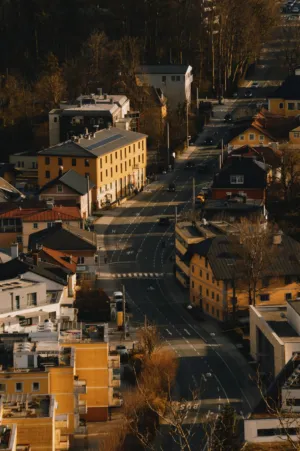 Sunlit Urban Street