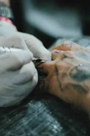 Tattoo Artist At Work