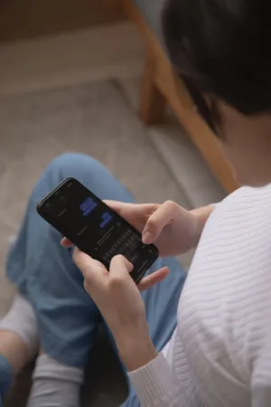 Person Using Smartphone