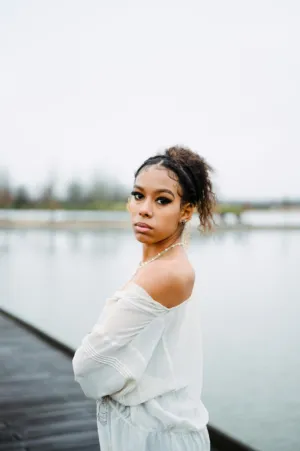 Elegant Portrait By The Water