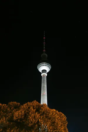 Berlin Tv Tower At Night
