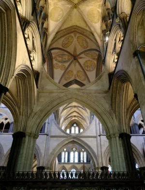 Interior Of A Gothic Cathedral