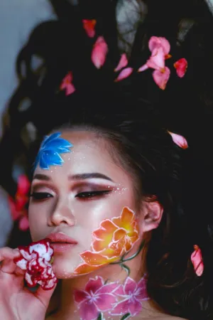 Floral Face Art