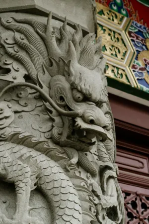 Stone Dragon Statue