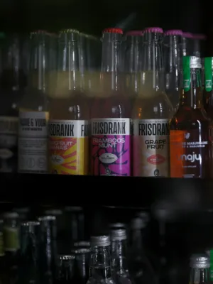 Bottles On A Shelf