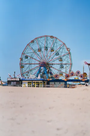 Ferris Wheel On The Beach