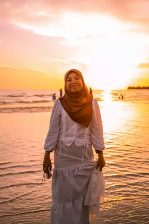 Sunset Beach Portrait