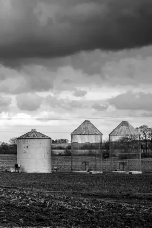 Silos In The Field