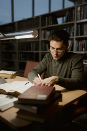 Study Session In The Library