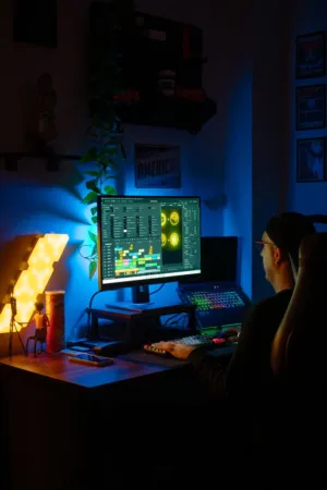 Cyberpunk Home Office