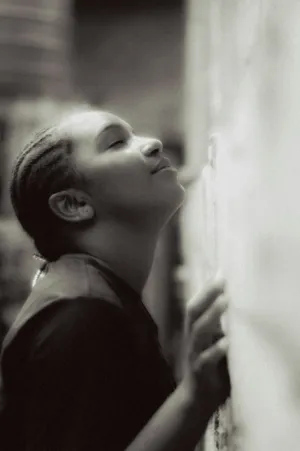 Young Girl Looking Up