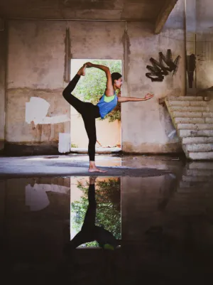 Yoga In An Abandoned Building