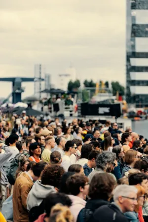 Crowd At An Outdoor Event