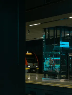 Subway Station Night Scene