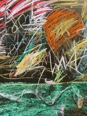Abstract Chalk Art