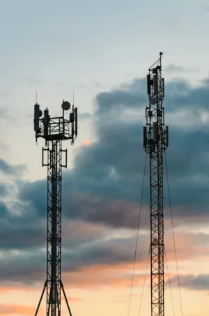 Cell Tower Silhouettes