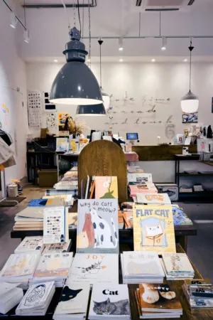 Cozy Bookstore Interior