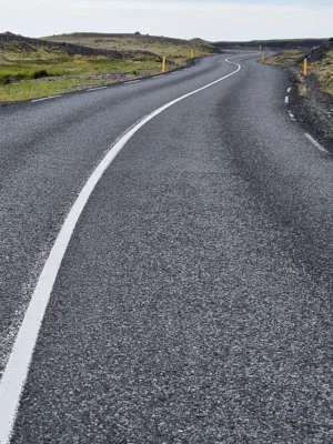 Winding Road In Iceland