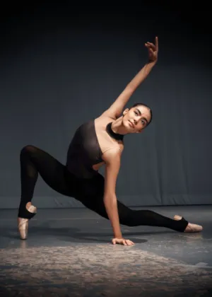 Ballerina In A Dynamic Pose