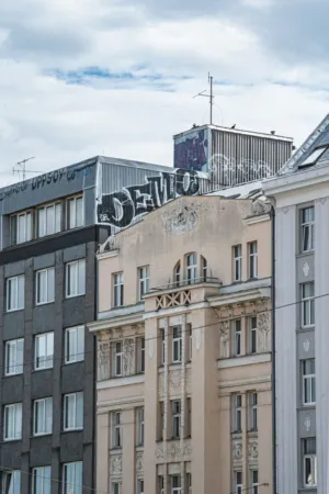 Urban Architecture With Graffiti